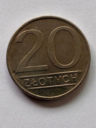 Moneda 20 Zlotych Polaca