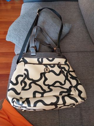 Bolso Tous beige y negro