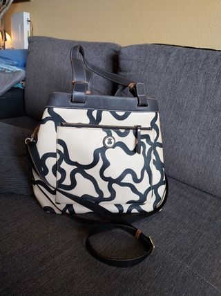 Bolso Tous beige y negro