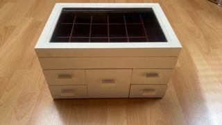 Joyero madera blanco cajones
