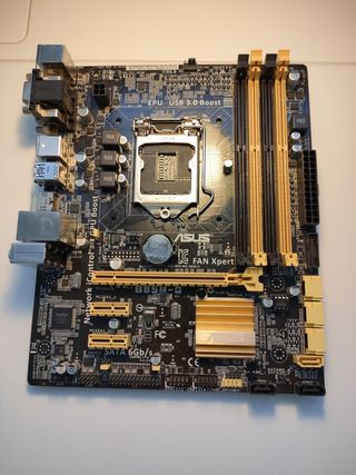 Placa base ASUS B85M-G, ram, procesador intel ymas