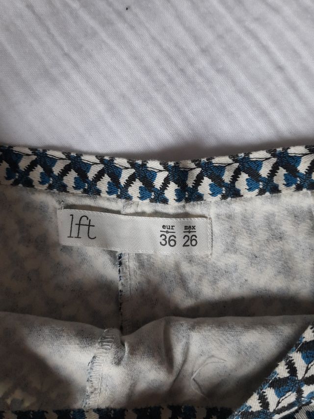 Shorts Lefties S - Azul y Blanco