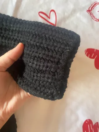 Vestido Negro de Punto - Talla única