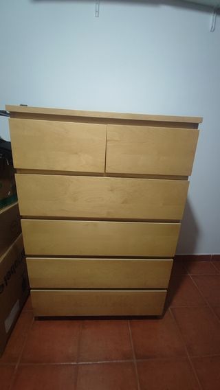 Cajonera madera 6 cajones