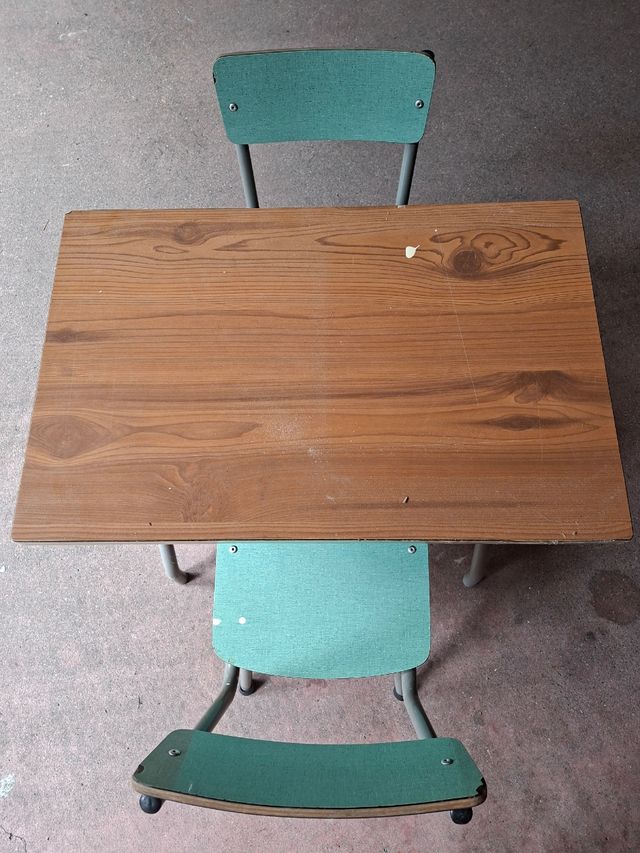 Banco scuola vintage anni '50