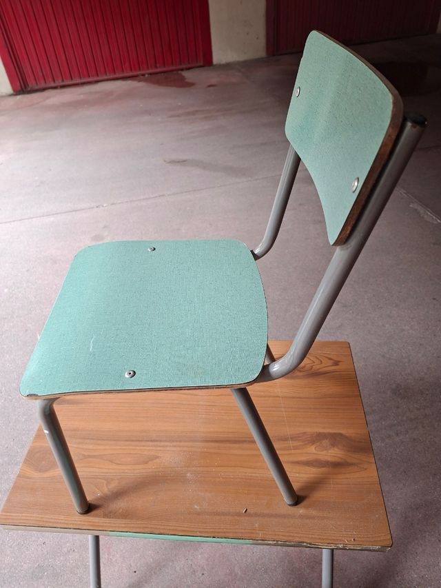 Banco scuola vintage anni '50