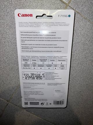 Canon F-7155G - Calculadora científica