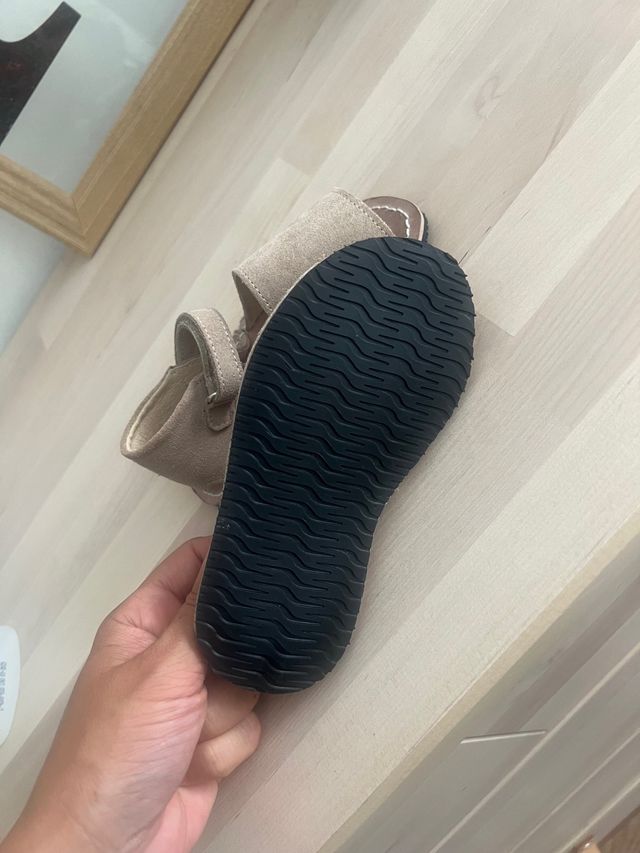 Sandalias menorquinas ante beige 24