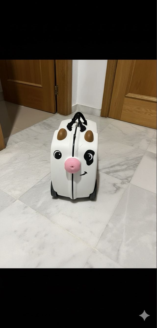 Maleta infantil vaca niño niña