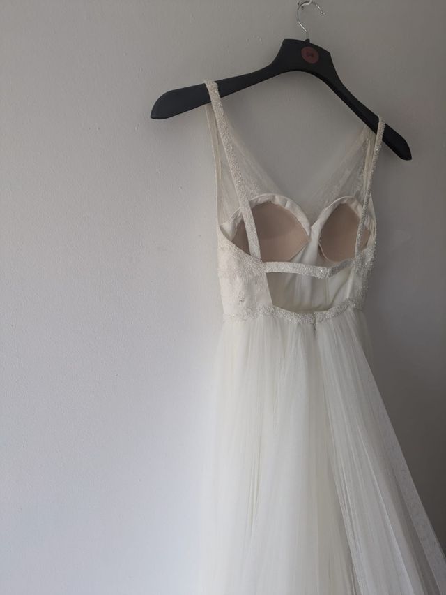 Vestido novia Rosa Clará talla S