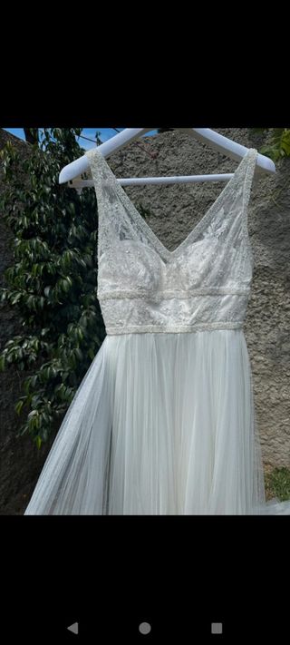 Vestido novia Rosa Clará talla S