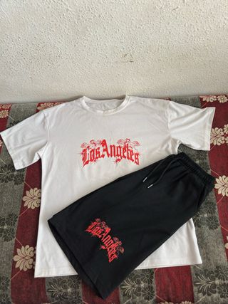 Conjunto Los Ángeles: T-shirt y shorts
