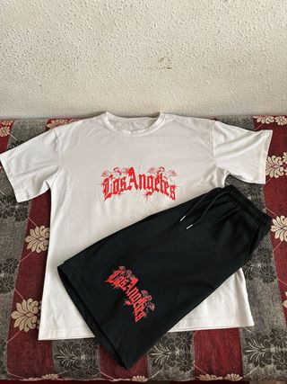 Conjunto Los Ángeles: T-shirt y shorts