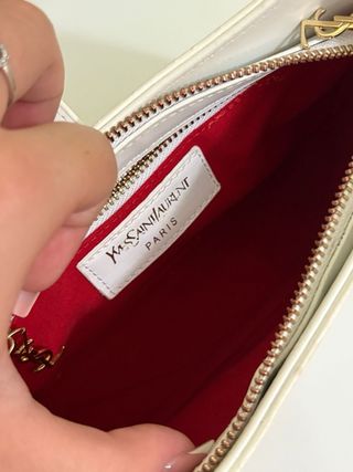 Bolso Yves Saint Laurent blanco