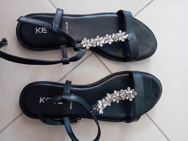Sandalias sandali Keys Pelle Nera Tg 39