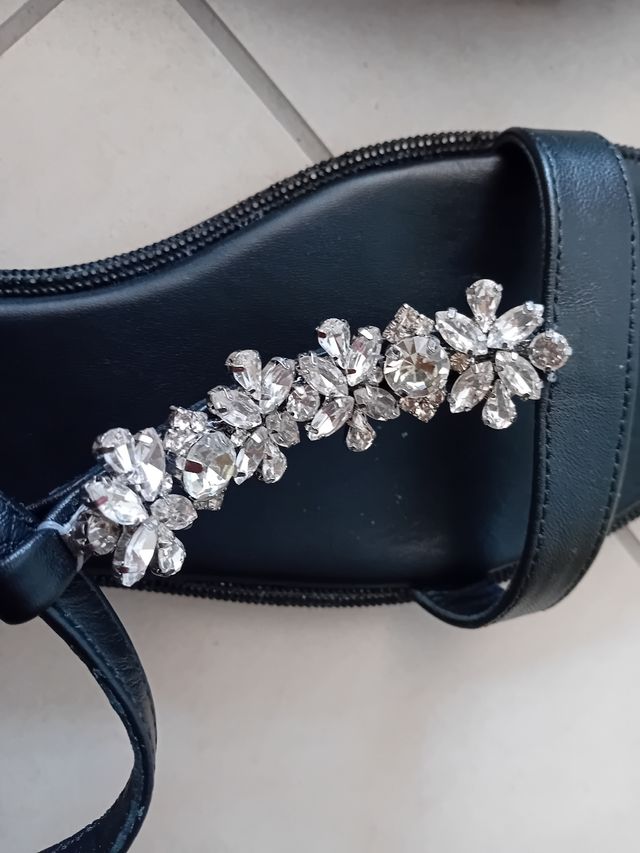 Sandalias sandali Keys Pelle Nera Tg 39