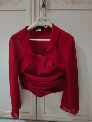 Completo rosso elegante