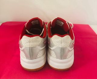 Zapatillas Asics pádel blancas-rojas