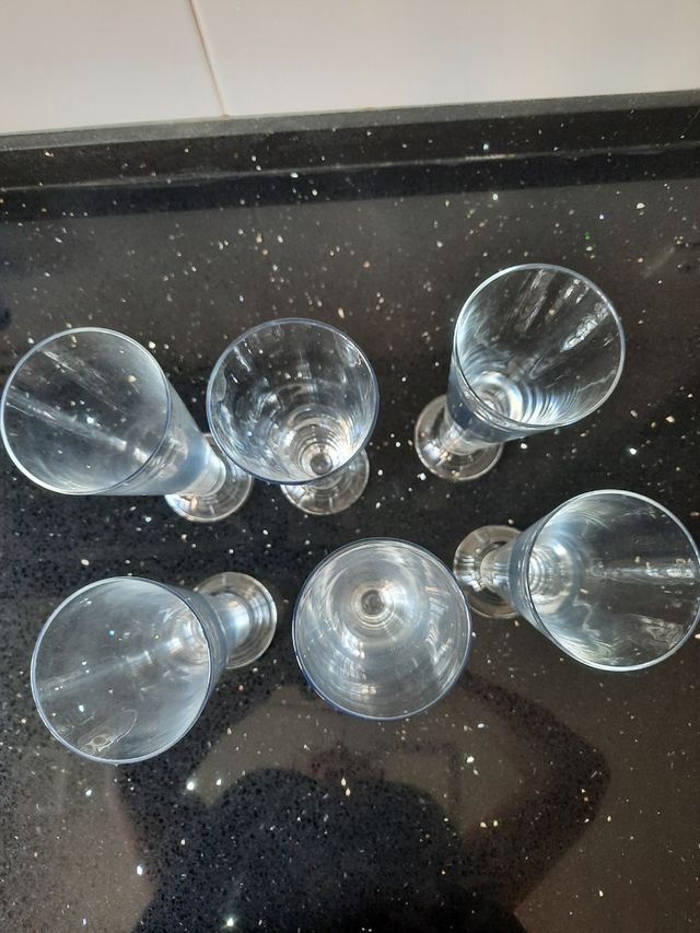 6 Vasos Altos Cristal