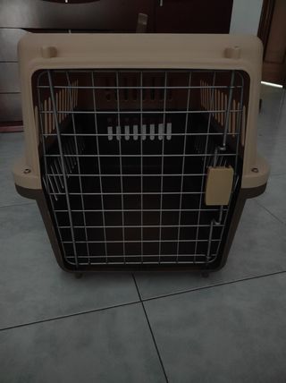 Transportín mascotas mediano beige