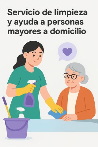 Servicio de limpieza y ayuda a personas mayores
