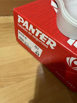 Zapatos de seguridad Panter blancos nuevos nr 43