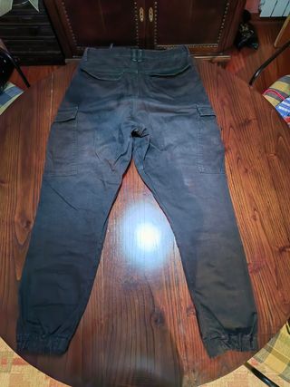 Pantalón Cargo Zara Negro