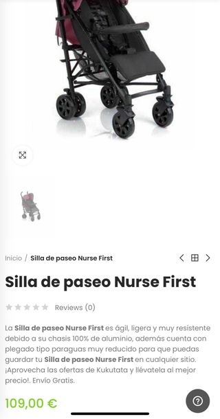 Silla paseo ligera Nurse first