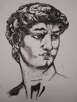 Disegno a inchiostro - David di Michelangelo