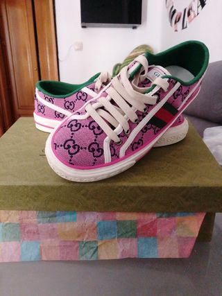 Zapatillas Gucci  rosa-verde1997
