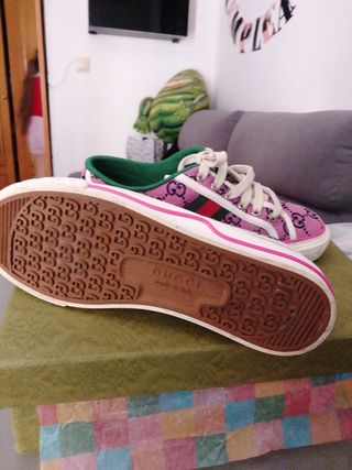 Zapatillas Gucci  rosa-verde1997