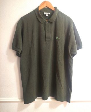 Polo Lacoste Verde Oliva Talla L