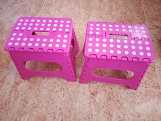 2 Banquetas Plegables lunares