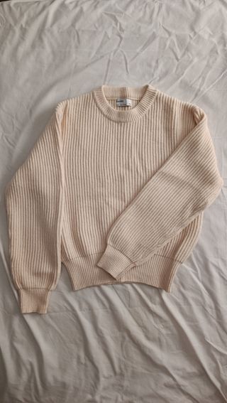 Jersey beige de punto