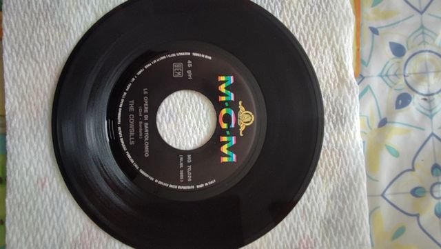 Vinile 45 giri Cowsills - le opere di Bartolomeo