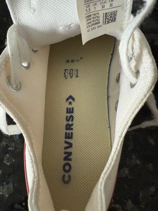 Zapatillas Converse blancas niño