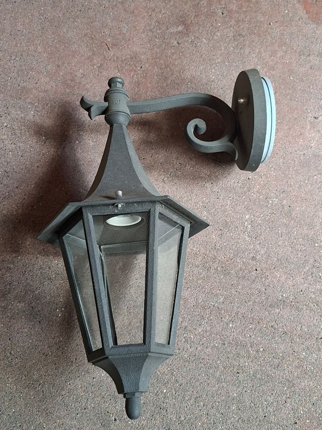 2 lampade da parete esterne nere