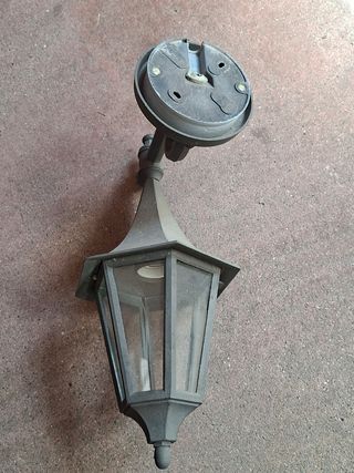 2 lampade da parete esterne nere