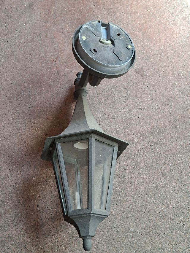 2 lampade da parete esterne nere