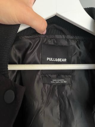 Chaqueta bomber negra