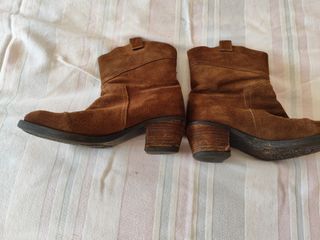 Botas Marrón Piel - Bota corta