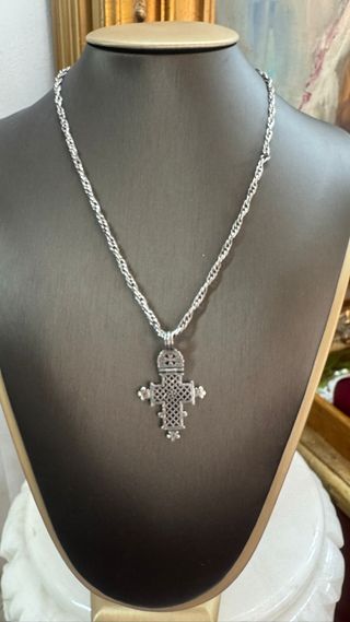 Colgante Cruz Plata - Collar