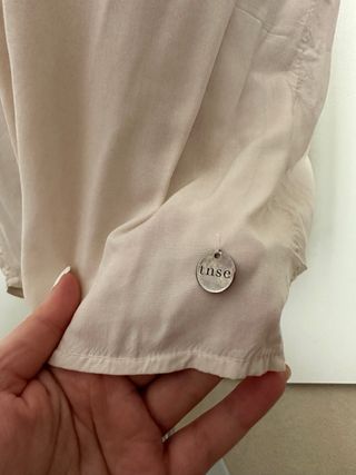 Camicia Viscosa Beige/Rosa Tensione In