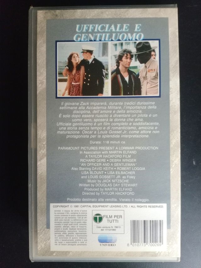 VHS Ufficiale e Gentiluomo - Film