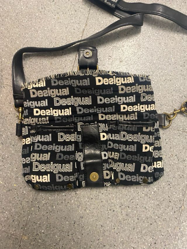 Bolso Desigual beige-negro