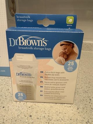 25 Bolsas Dr.Brown's para leche materna