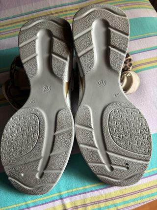 Sandalias Cetti beige-marrón, talla 37