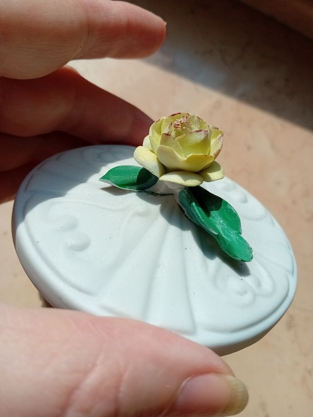 Cofanetto ? Capodimonte? Foglia rotta