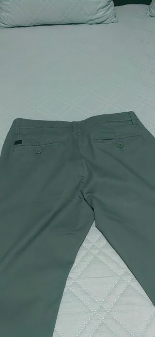 Calças Chino Homem verde