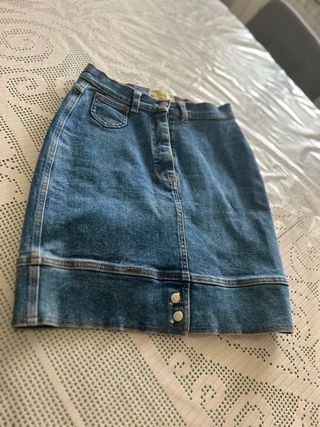 Gonna jeans blu